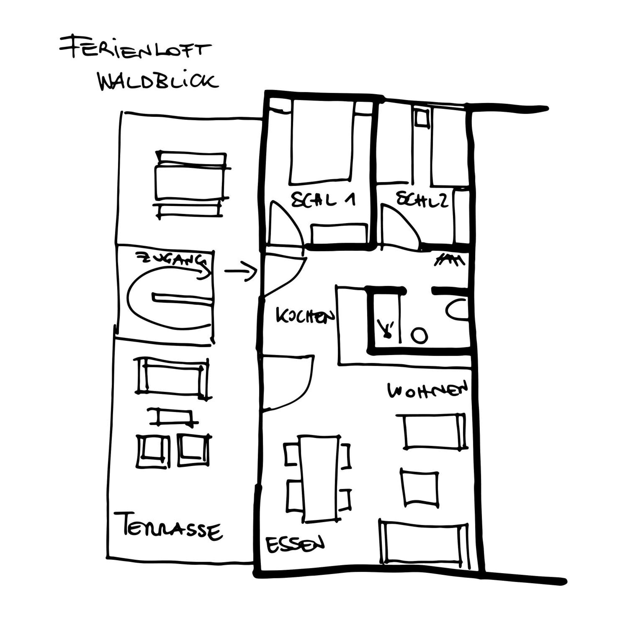 施瓦岑贝格Ferienloft Waldblick公寓 外观 照片